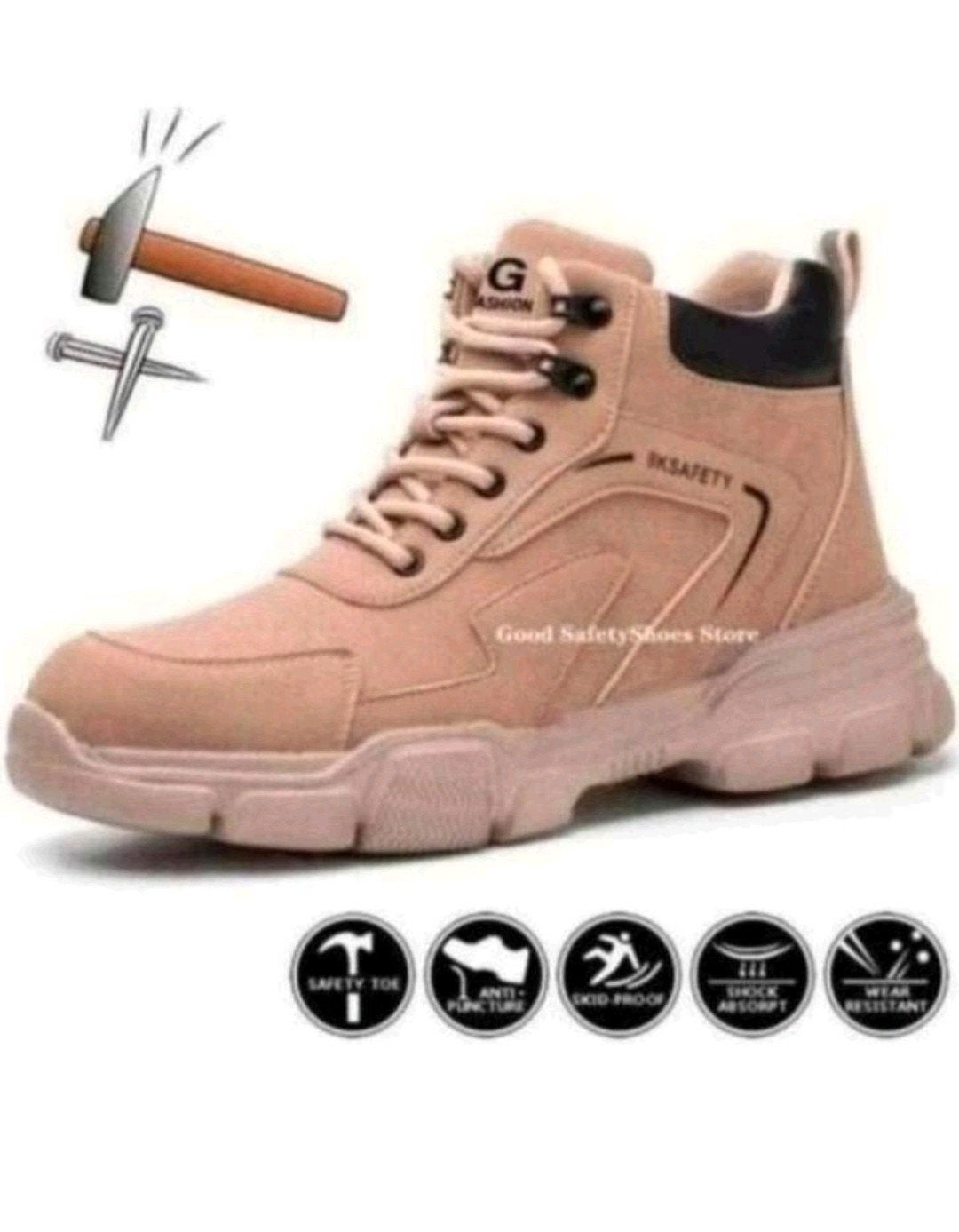 Nieuwe Werkschoenen Maat 39 met Stalen Neus, Bruin, Nieuw, Ophalen of Verzenden, Werkschoenen