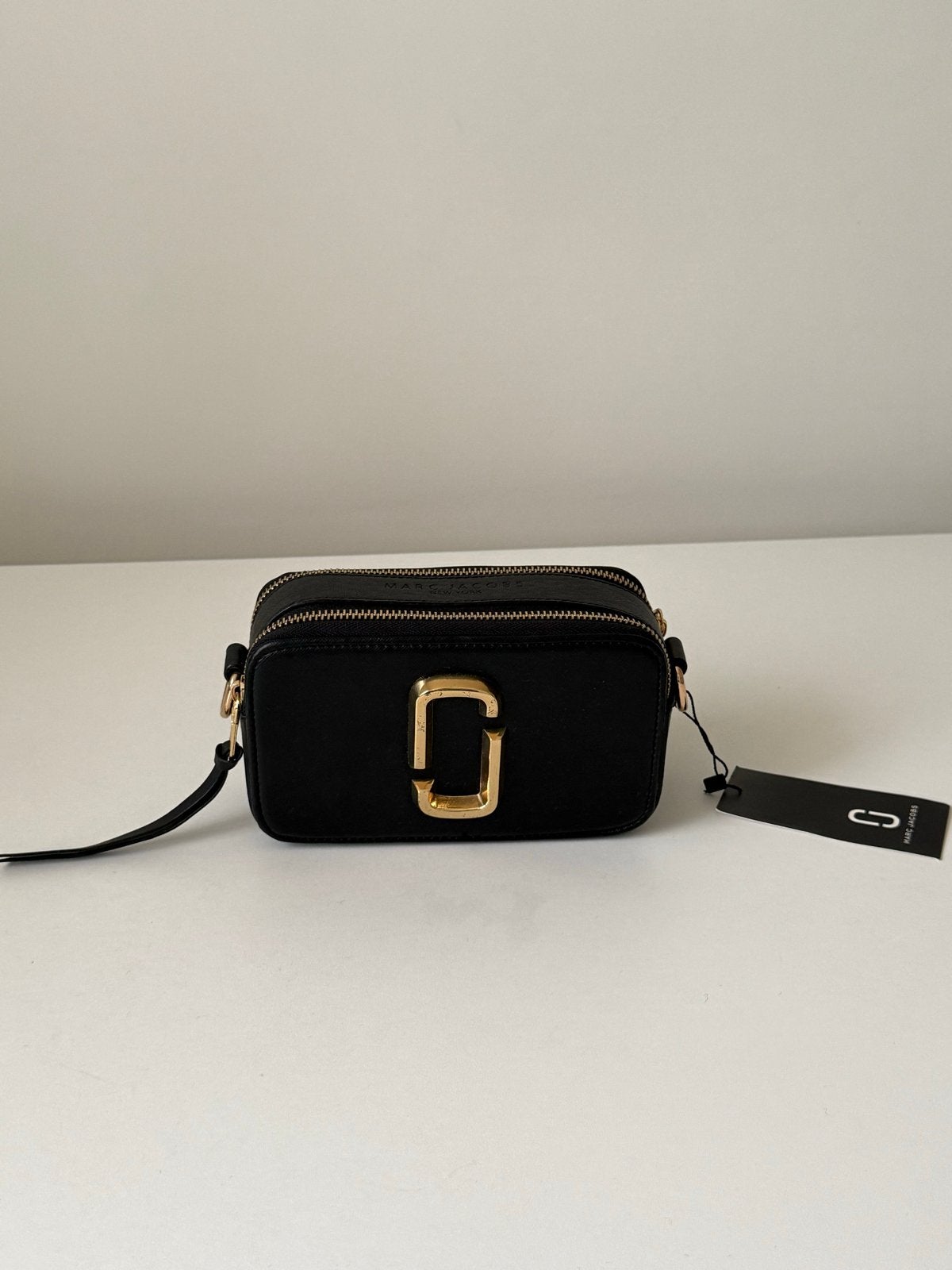 Marc Jacobs The Snapshot tas - Zwart met gouden hardware, Ophalen of Verzenden, Zo goed als nieuw, Zwart, Schoudertasje