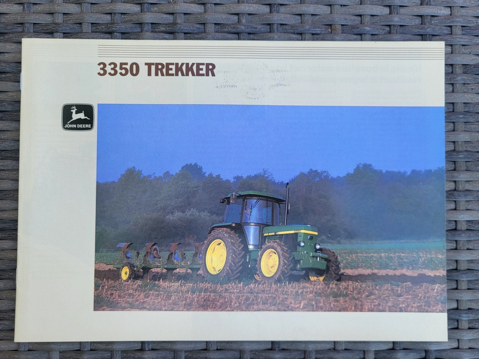 tractor folder John Deere 3350 trekker, Ophalen of Verzenden, Zo goed als nieuw