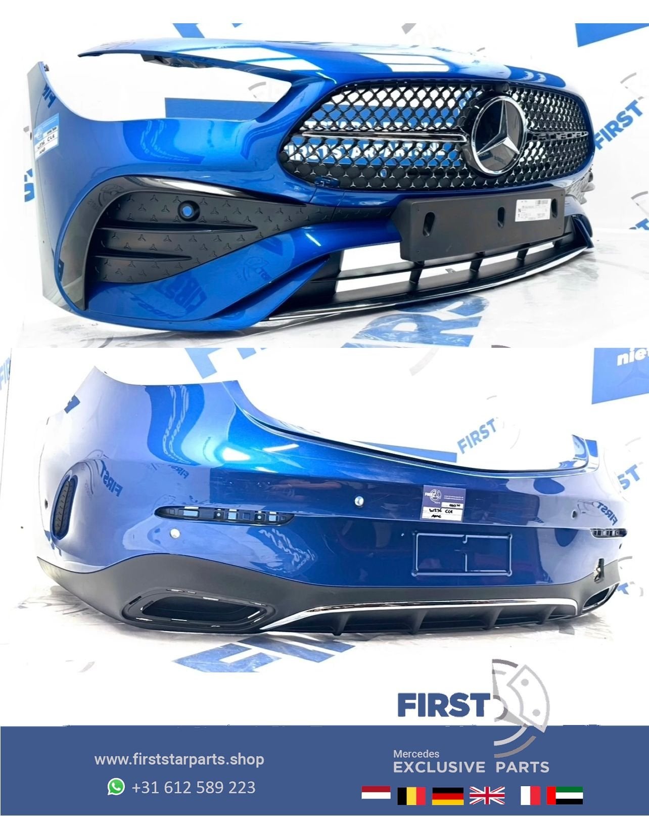 CLE C236 AMG PAKKET A236 W236 AMG VOORBUMPER + ACHTERBUMPER, Auto-onderdelen, Gebruikt, -, Ophalen of Verzenden, Bumper