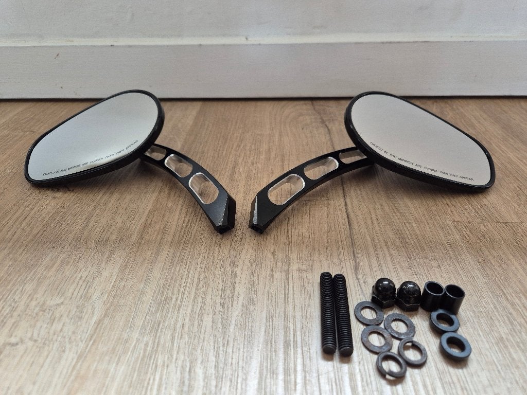 Spiegels US/Harley formaat cnc alu arm, Ophalen of Verzenden