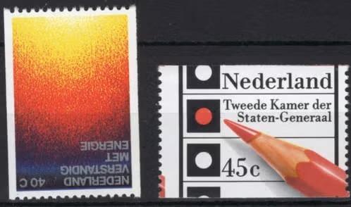 Nederland 1977 - nvph 1128a-1129a - Energie, Verkiezingen, Postzegels en Munten, Postzegels | Nederland, Verzenden, Na 1940, Postfris