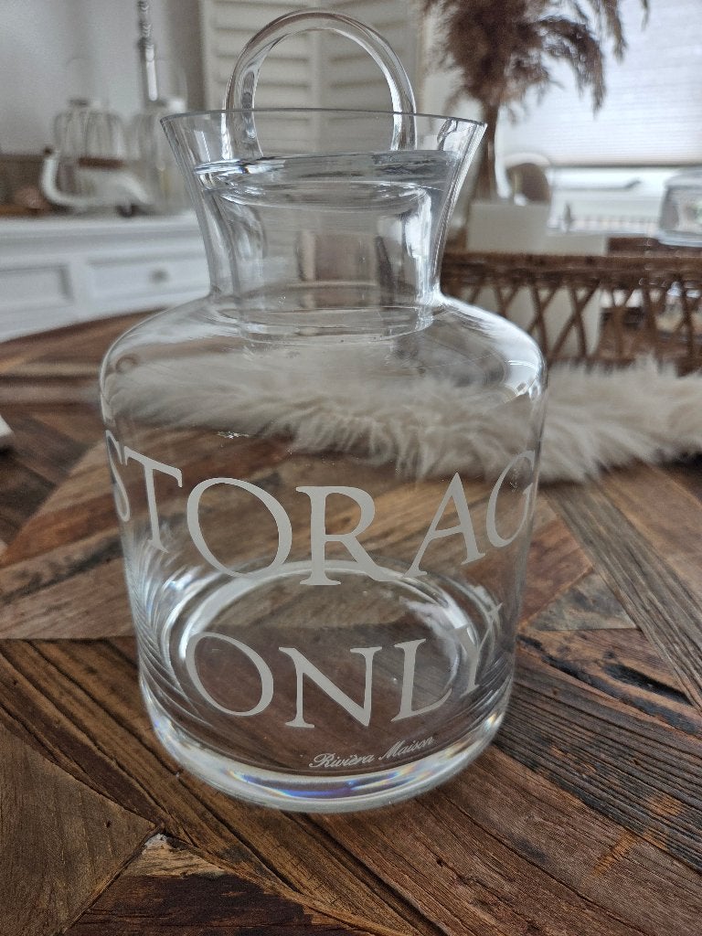 Zgan   riviera maison   glazen storage pot, Ophalen of Verzenden, Zo goed als nieuw, Glas