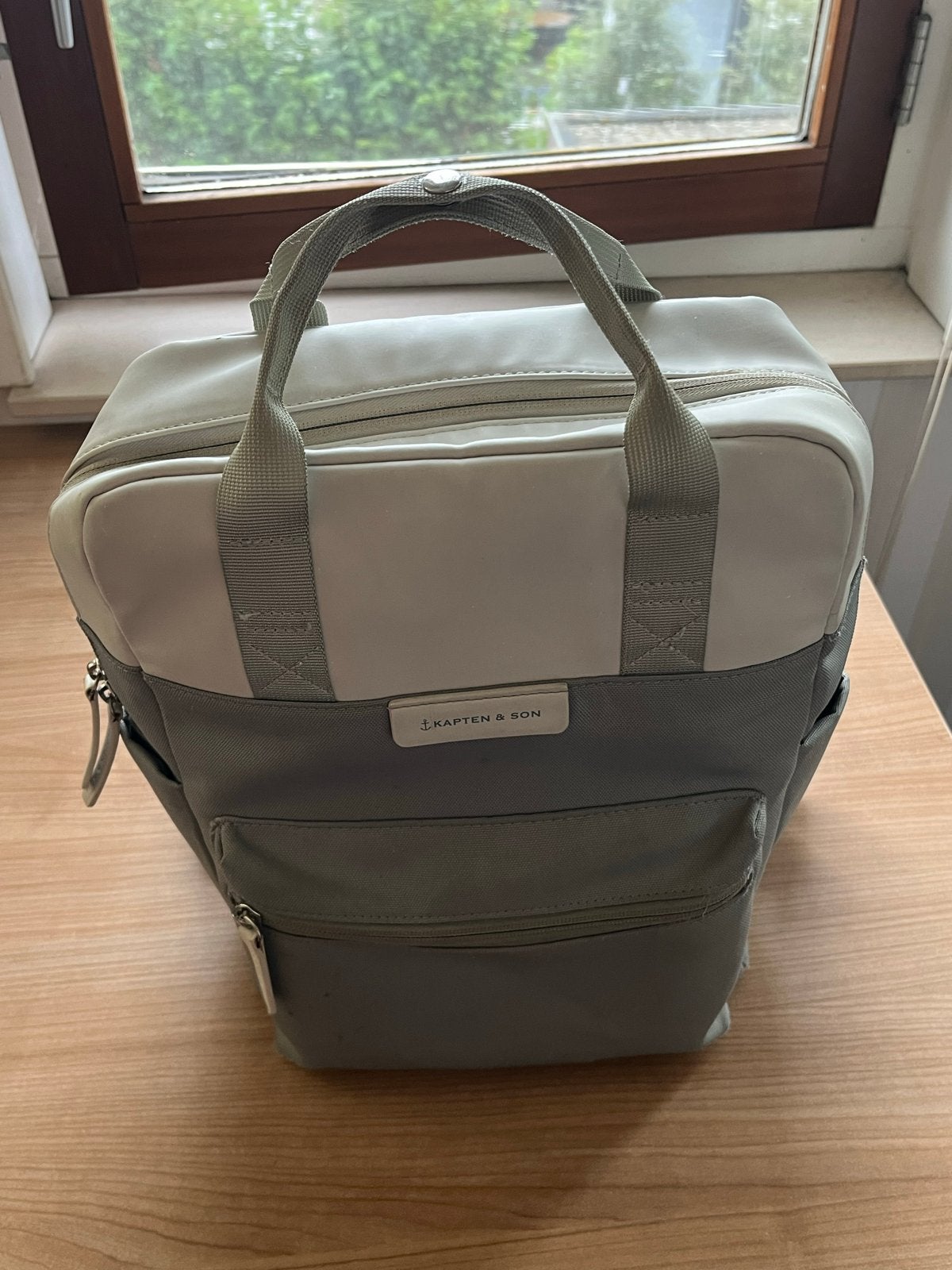 Kapten & Son Groene Rugzak met Laptopvak - Ideaal voor Schoo, 25 tot 40 cm, Zo goed als nieuw, 30 tot 45 cm, Ophalen
