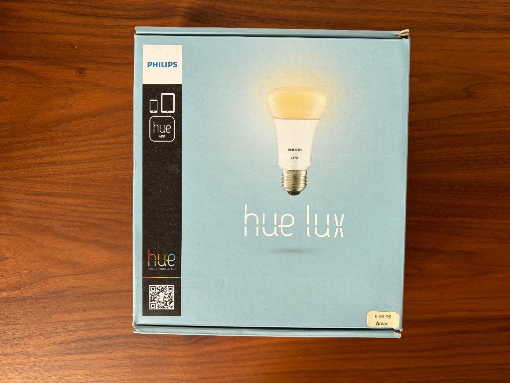 Philips Hue Lux Starter Kit - 2 lampen + Bridge, Ophalen of Verzenden, Zo goed als nieuw, E27 (groot), Led-lamp