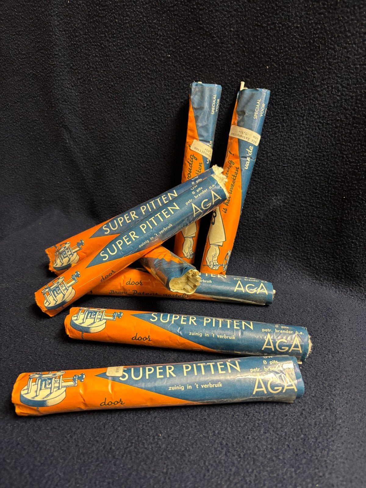 Vintage AGA Super Pitten -( lonten )petroleum brander, Antiek en Kunst, Ophalen of Verzenden