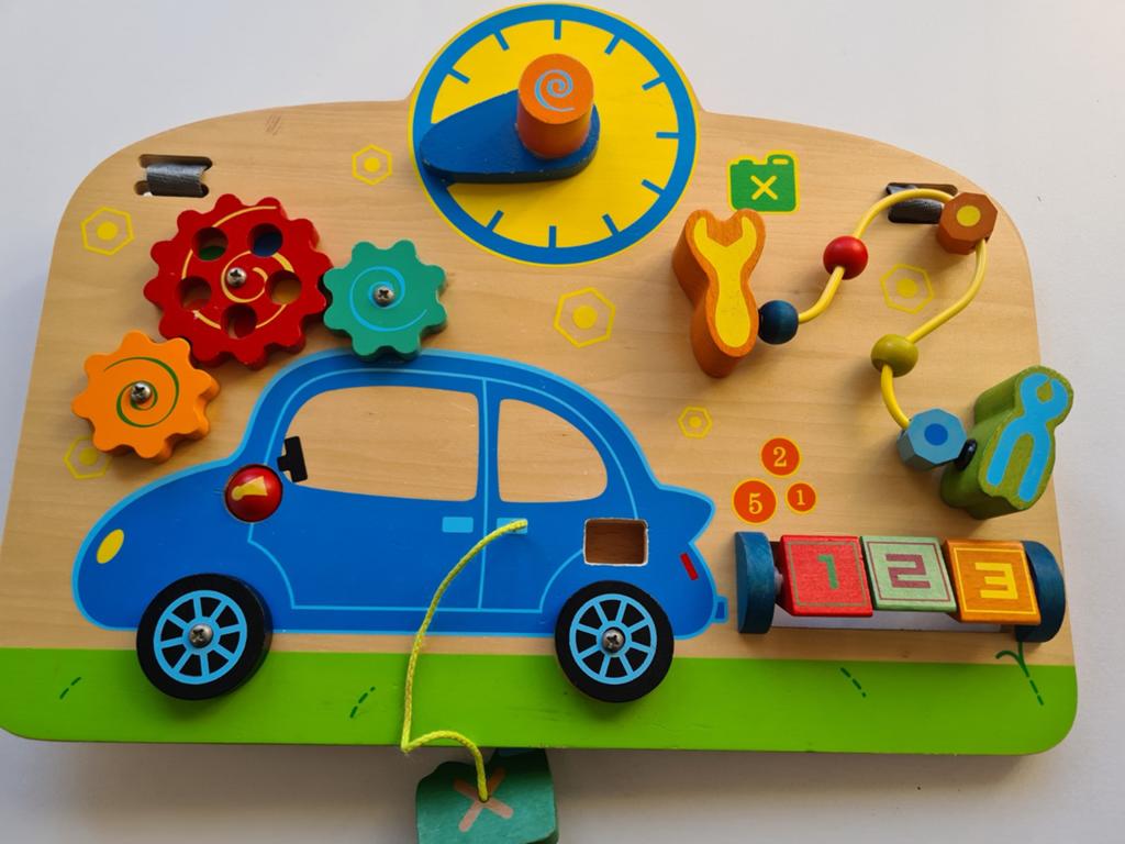 Primi Passi houten activiteitenbord in garage-thema., Ophalen of Verzenden, Gebruikt, Overige typen
