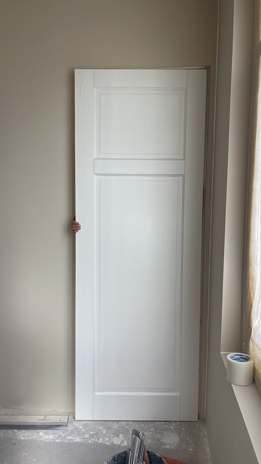 Massieve houten stompe deur, Ophalen, 80 tot 100 cm, 215 cm of meer, Binnendeur