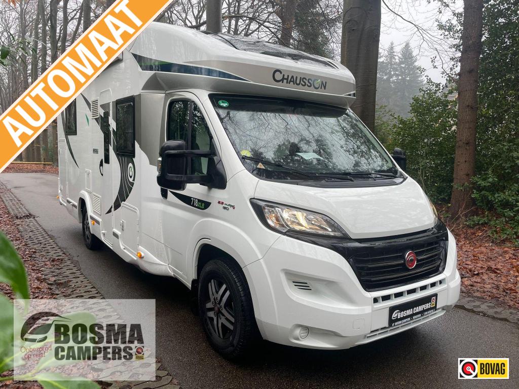 Chausson Special Edition 718 XLB Automaat Queensbed Airco, Caravans en Kamperen, Campers, Automaat, Ringverwarming, Fiat, Diesel