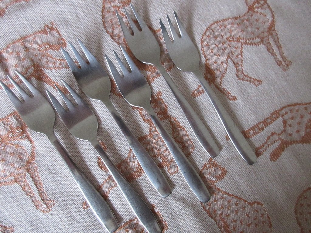 Gero Zilmeta 515 RUMBA 6 Taartvorkjes voor € 5,65, Gebruikt, Gero, Los bestek, Ophalen of Verzenden