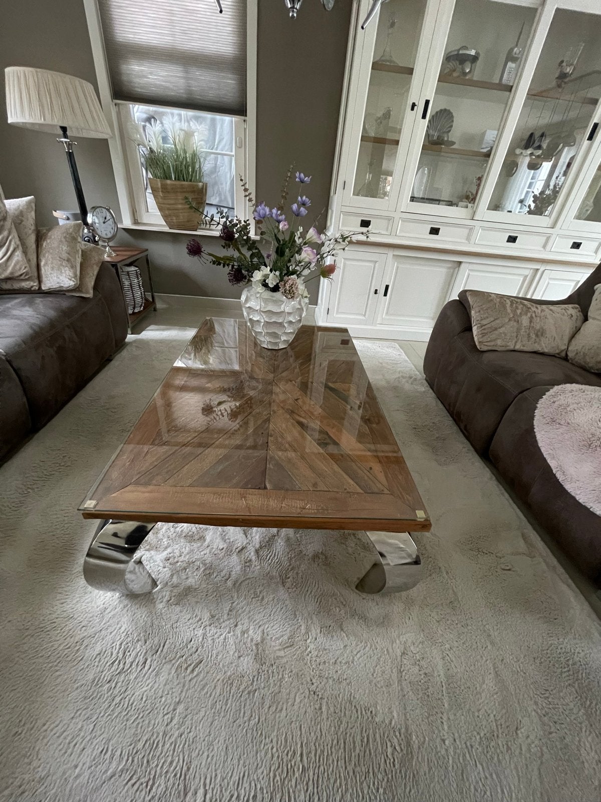Opium stijl salon tafel 130x80 cm, Ophalen, Gebruikt, 100 tot 150 cm, 50 tot 100 cm
