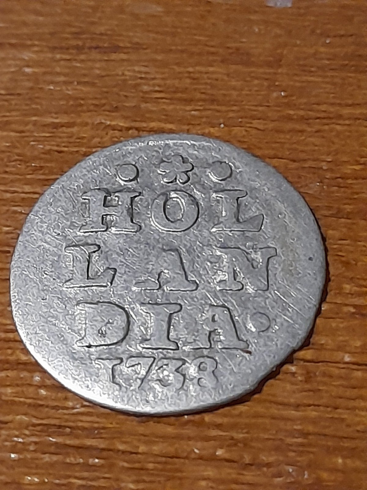 Zilveren Bezemstuiver Holandia 1738, Vóór koninkrijk, Zilver, Losse munt, Overige waardes