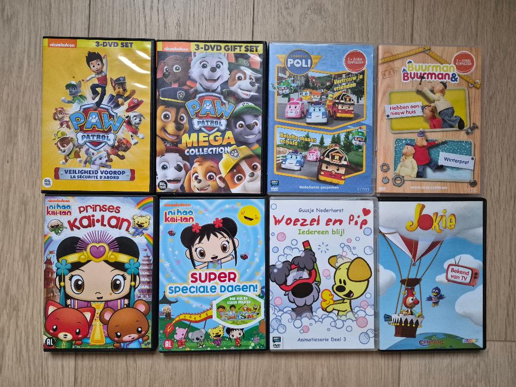 18x kinder dvd (o.a. Paw patrol, Kai lan), Cd's en Dvd's, Dvd's | Kinderen en Jeugd, Alle leeftijden, Ophalen of Verzenden, Gebruikt