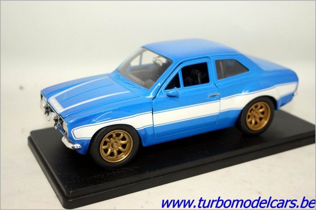 Ford Escort MKI 1/24 Jada Toys, Ophalen of Verzenden, Gebruikt, Auto, Jada