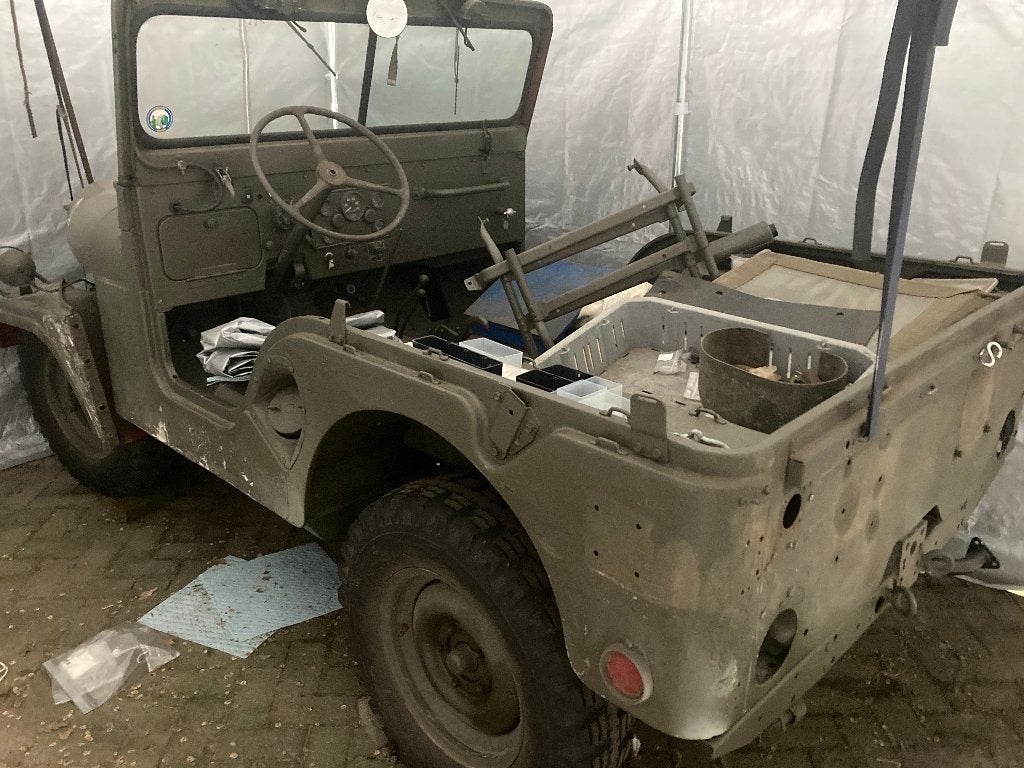 Project Jeep Nekaf M38A1 1955, Auto's, Overige Auto's, Achterwielaandrijving, 74 pk, 750 kg, 4 cilinders