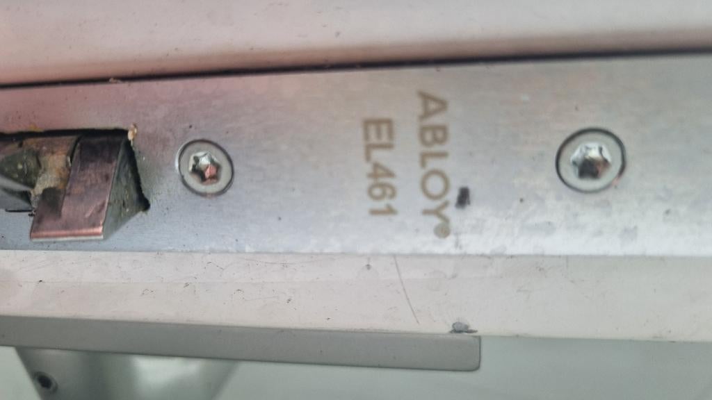 Metalen deur buitendeur + kozijn + Abloy EL461 EL 461 393, Ophalen, Gebruikt, 120 cm of meer, Buitendeur
