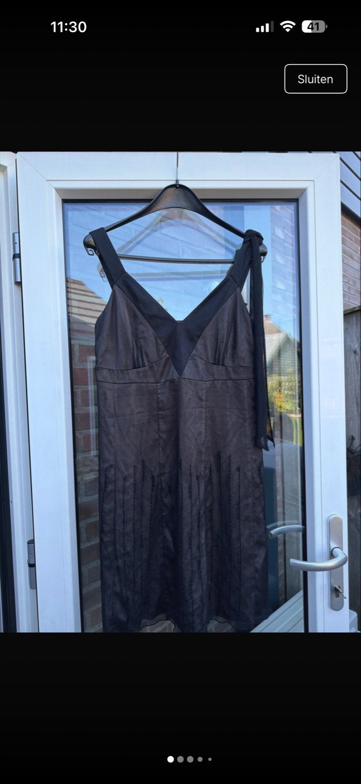 Zwart cocktailjurkje met spaghettibandjes maat 40 esprit, Kleding | Dames, Jurken, Maat 38/40 (M), Zwart, Ophalen of Verzenden