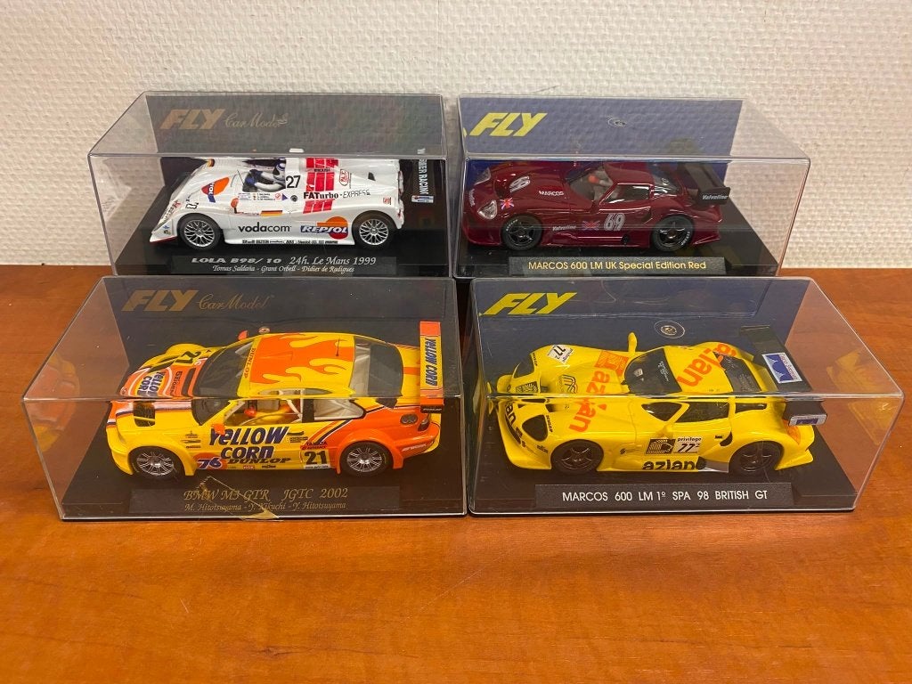 32. Fly Slotcar - set van 4 nieuwe auto's., Kinderen en Baby's, Speelgoed | Racebanen, Overige merken, Racebaan, Nieuw, Ophalen of Verzenden