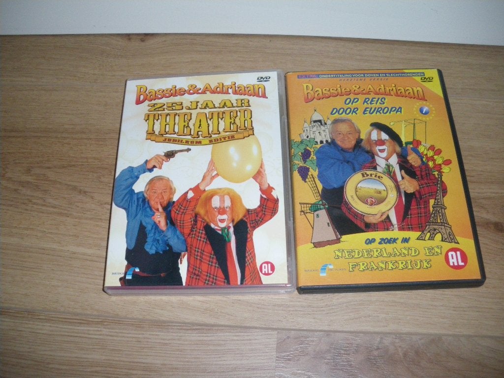 2 hele mooie dvd s van bassie en adriaan zgan, Alle leeftijden, Ophalen of Verzenden, Zo goed als nieuw