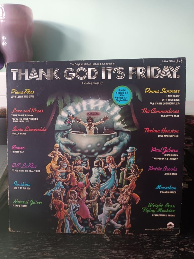 Vinyl Soundtrack - Thank God its Friday, Ophalen of Verzenden, Gebruikt