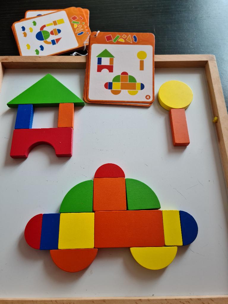 Viga toys houten magneetblokken koffer, Ophalen, Gebruikt, Overige typen