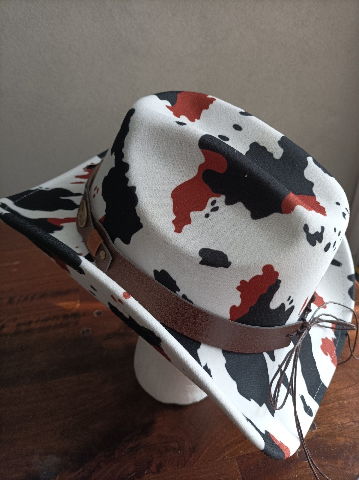 Western Hoed met Cow Print, Ophalen of Verzenden