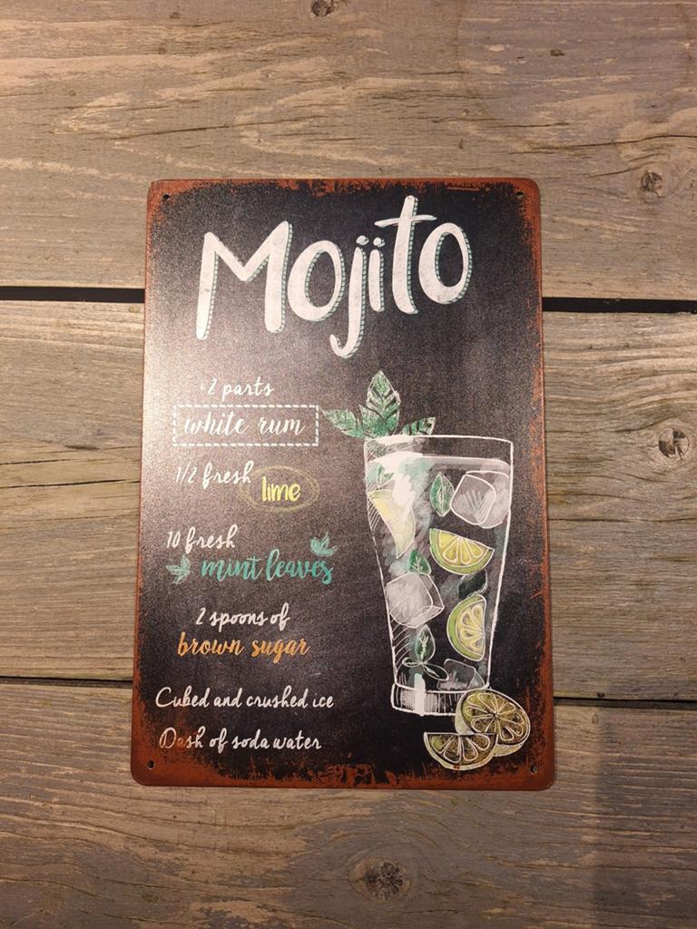 Mojito bordje, Ophalen of Verzenden, Nieuw