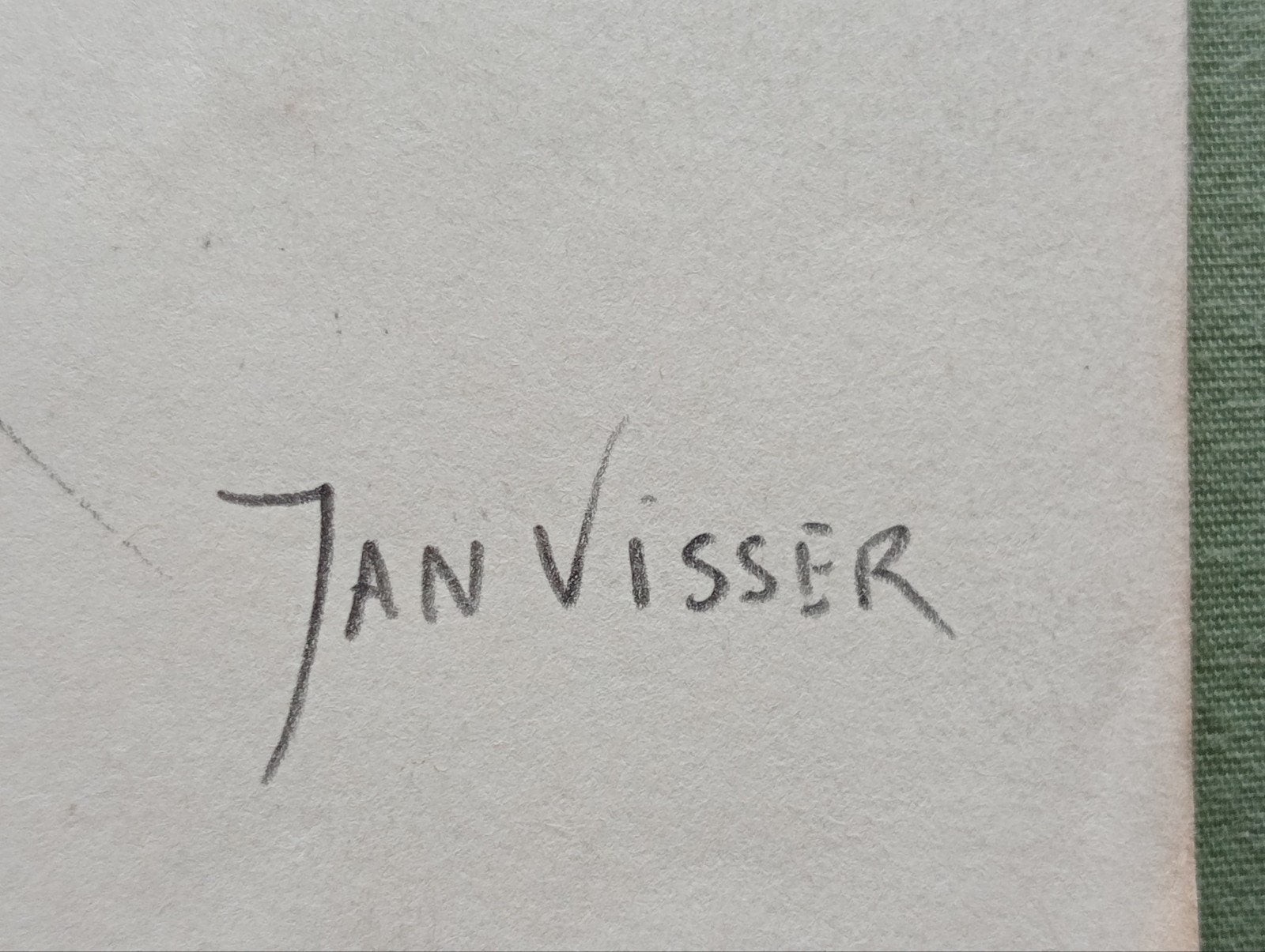 Jan Visser tekening vogels jaren 40-50 Blijdorp Rotterdam, Verzamelen, Telefoonkaarten, Ophalen of Verzenden
