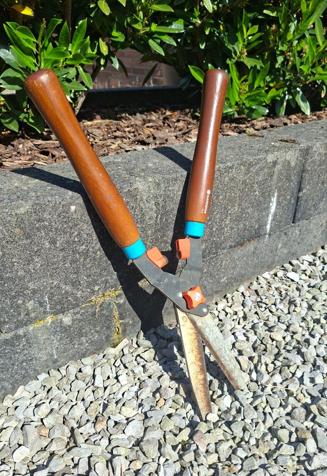 Gardena heggenschaar 313 - Gebruikt, Ophalen of Verzenden, Gebruikt, Handmatig, Gardena