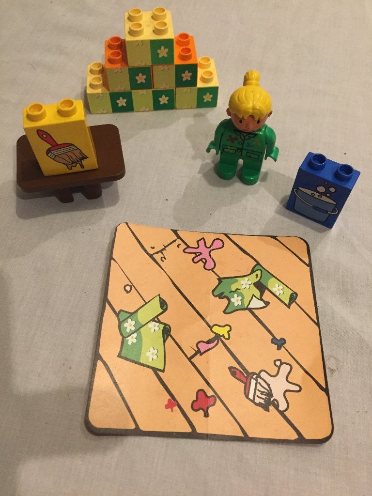 Duplo 3278, Bob de Bouwer, Wendy gaat behangen, Kinderen en Baby's, Ophalen of Verzenden, Zo goed als nieuw, Complete set, Duplo