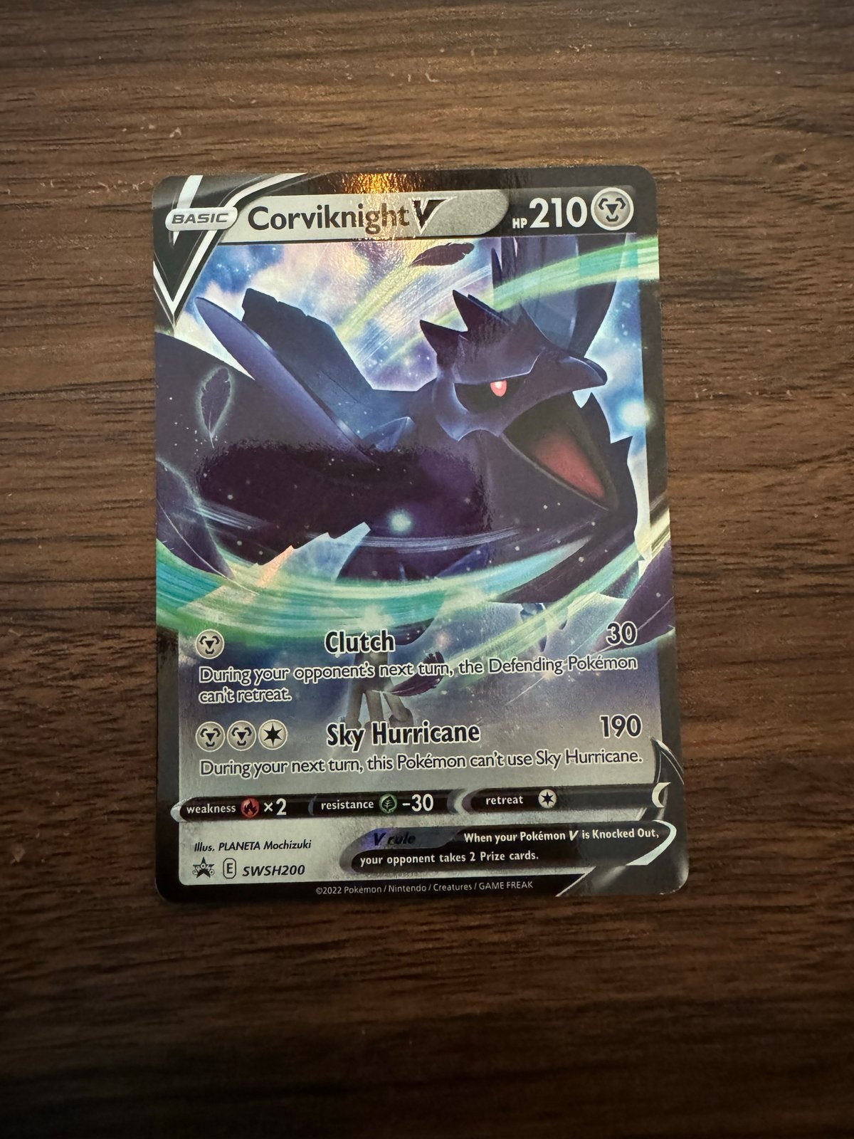 Corviknight V SWSH200 Pokémon Kaart, Hobby en Vrije tijd, Verzamelkaartspellen | Pokémon, Ophalen of Verzenden, Zo goed als nieuw