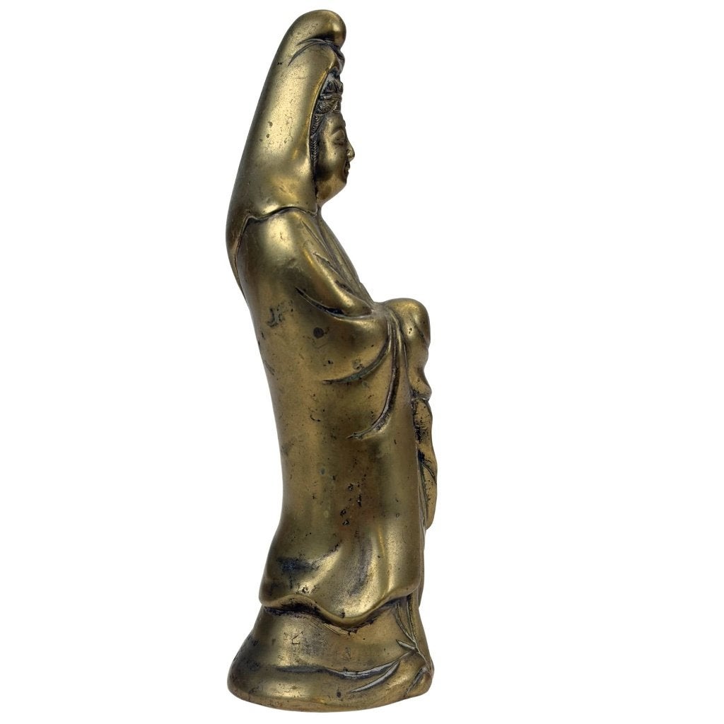 Guanyinbeeld – Chinees brons/messing, Antiek en Kunst, China, Ophalen of Verzenden, Beeld, Brons
