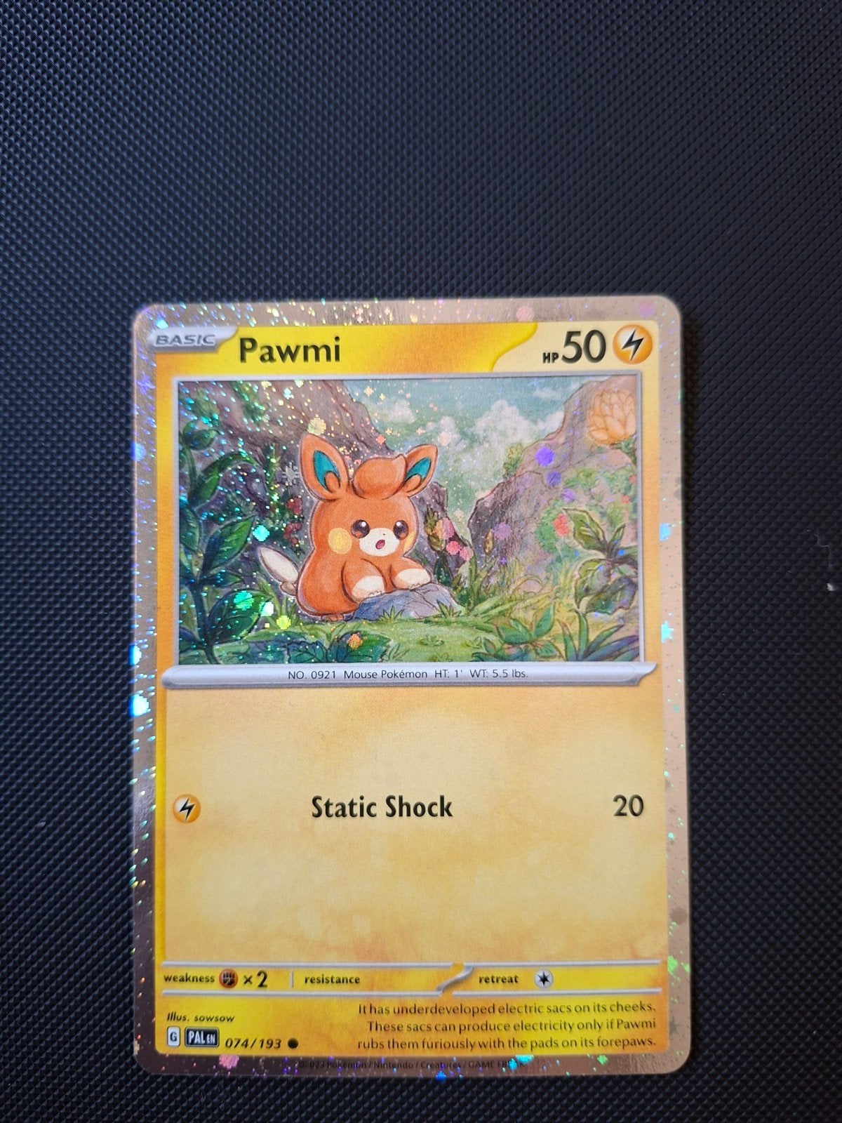 Pawmi Cosmo holo, Ophalen of Verzenden, Zo goed als nieuw, Losse kaart, Foil