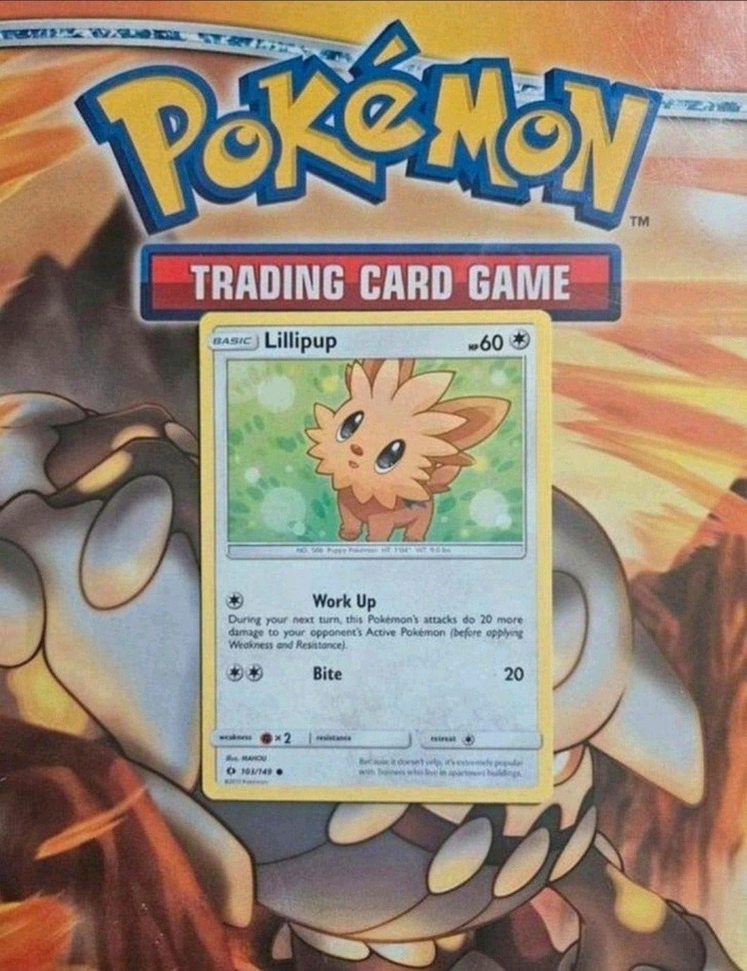 Lillipup 103/149 Sun&Moon base set pokemon kaart, Ophalen of Verzenden, Zo goed als nieuw, Losse kaart