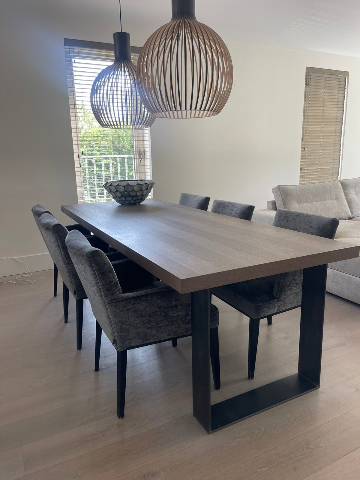 Eettafel 260/100 Design, Ophalen, Eikenhout, 200 cm of meer, 50 tot 100 cm