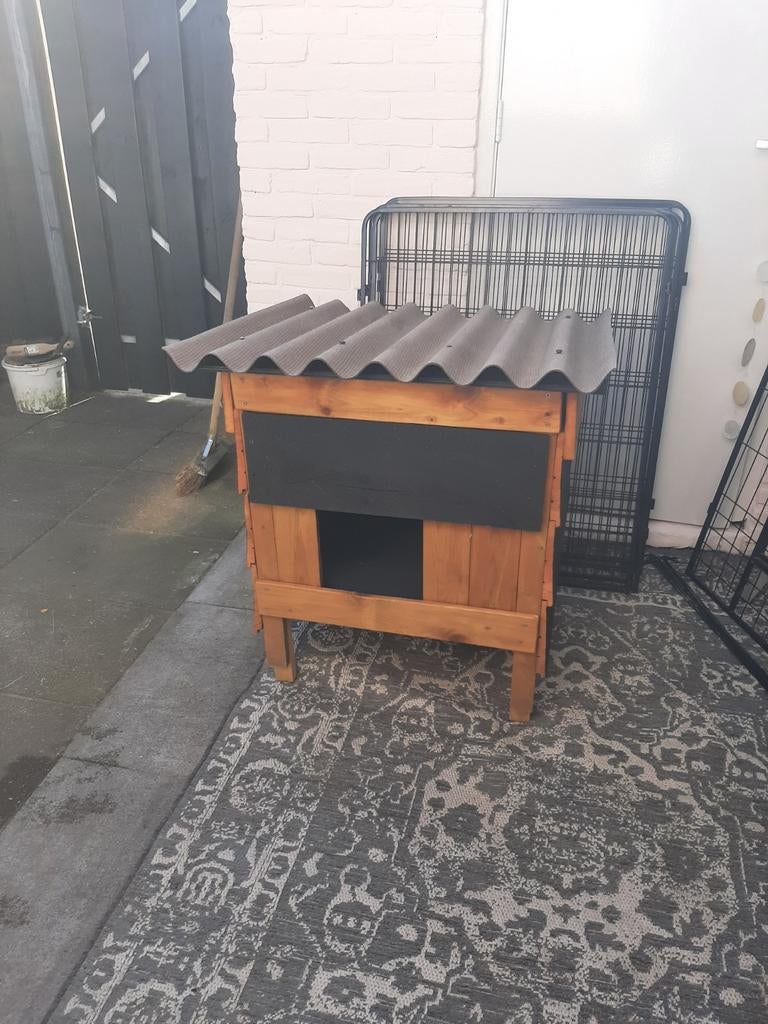 Buiten-/nachthok voor konijnen, Dieren en Toebehoren, Ophalen, 110 cm of meer, Hok, Minder dan 60 cm