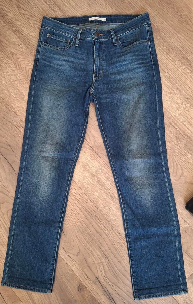 Levi's jeans slim 712 / w30 op maat gemaakt in de lengte, Blauw, Overige jeansmaten, Ophalen of Verzenden, Zo goed als nieuw