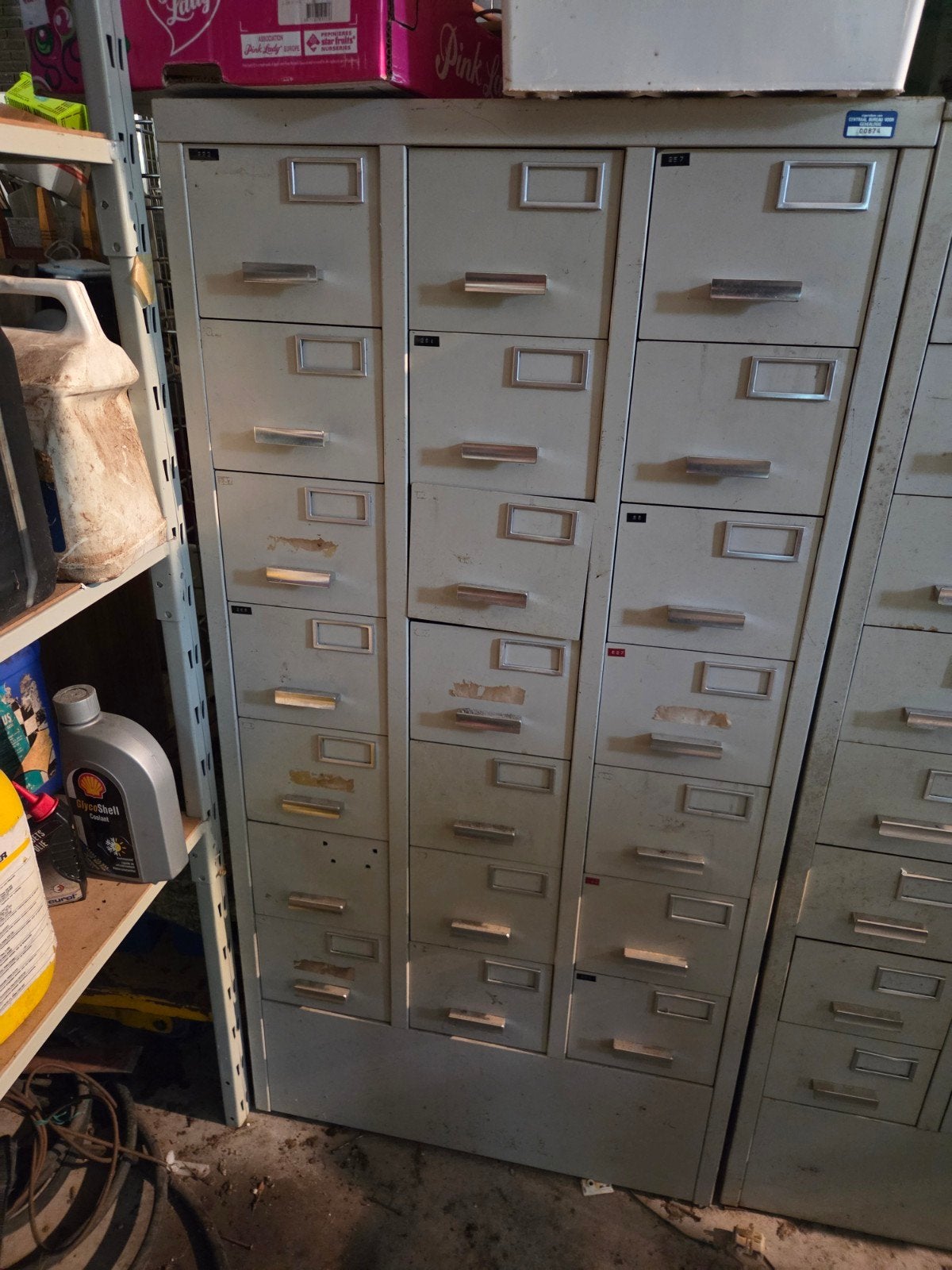 vintage industriële Gispen ladekast archiefkast, Huis en Inrichting, Ophalen, Gebruikt