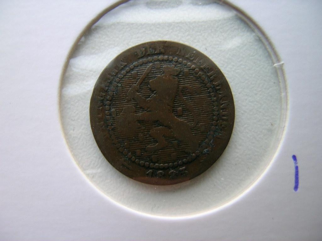 Cent 1883 (nr 1), Postzegels en Munten, Munten | Nederland, Ophalen of Verzenden, Koning Willem III, 1 cent, Losse munt