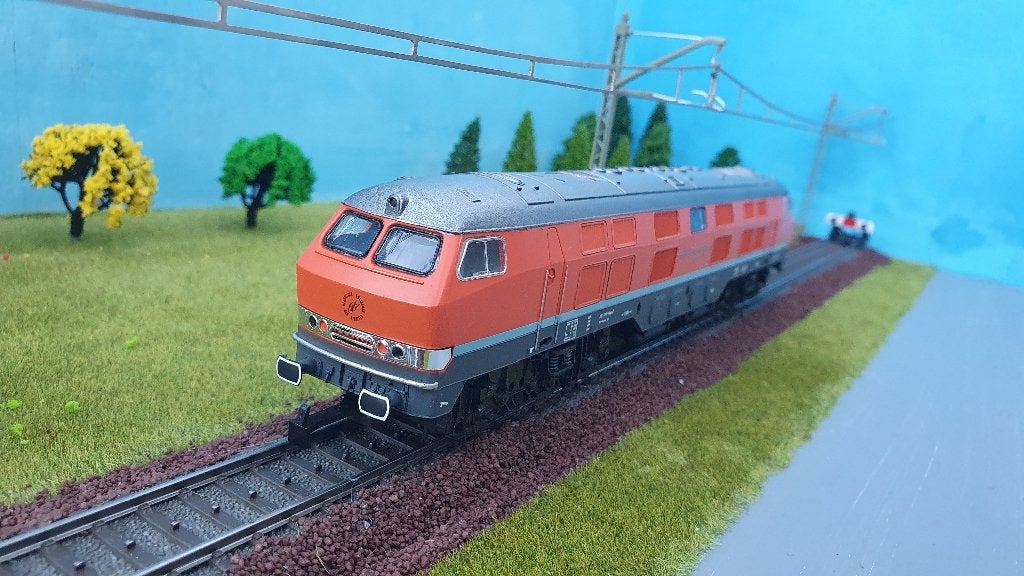Indrukwekkende diesellocomotief (6 assen) H0 analoog AC, Overige merken, Wisselstroom, Locomotief, Ophalen of Verzenden
