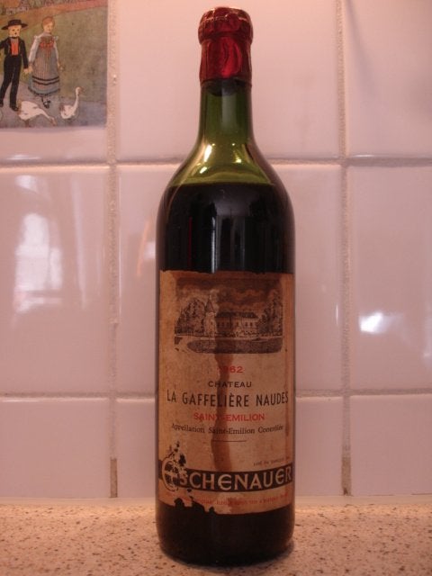Château La Gaffelière Naudes 1962, Saint-Émilion, Ophalen, Frankrijk, Zo goed als nieuw, Rode wijn