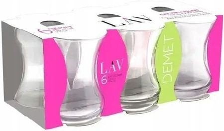 LAV Demet Theeglazen Set van 6 - 165 ml, Huis en Inrichting, Woonaccessoires | Vazen, Overige kleuren, Nieuw, Ophalen of Verzenden