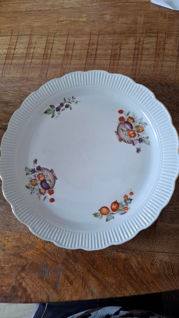 Vintage Chodziez bord met fruitdecor, Ophalen of Verzenden