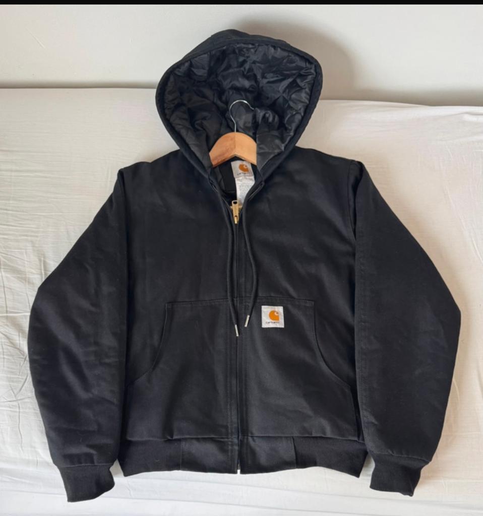 Carhartt Detroit Active Jacket zwart - Made in Usa M maat, Ophalen of Verzenden, Zo goed als nieuw, Maat 48/50 (M), Zwart
