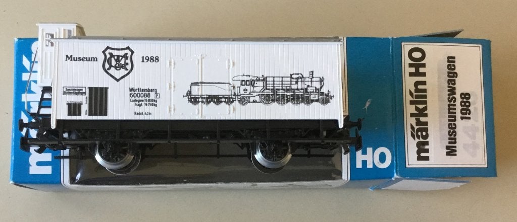 MäRKLIN HO # 4680.88702 MUSEUMWAGEN 1988 als N ORK, Wisselstroom, Wagon, Ophalen of Verzenden, Zo goed als nieuw