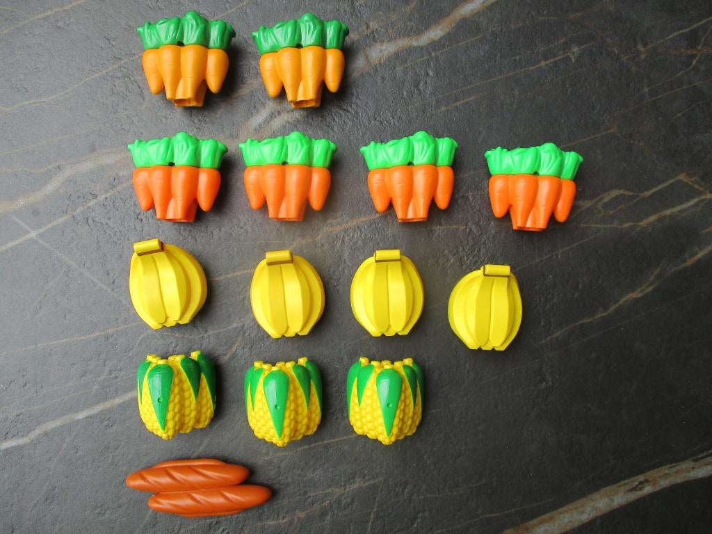 Lego Duplo groente en fruit mais / bananen / wortels / brood, Kinderen en Baby's, Speelgoed | Duplo en Lego, Zo goed als nieuw