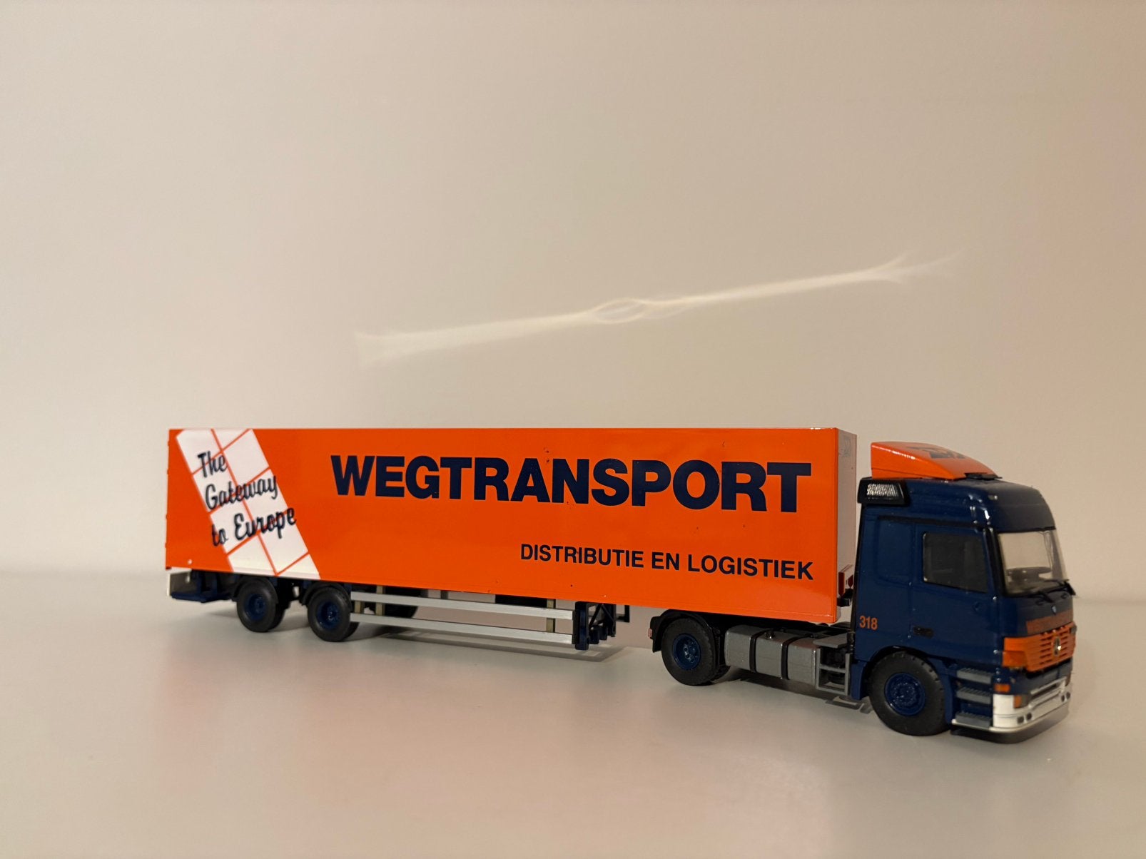 Mercedes Actros Wegtransport Tekno, Verzenden, Zo goed als nieuw, Bus of Vrachtwagen, Tekno