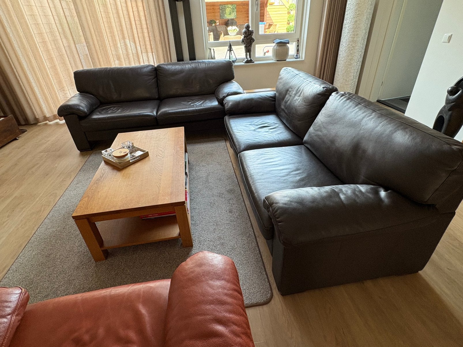 Banken plus fauteuil plus salontafel, Ophalen, Gebruikt
