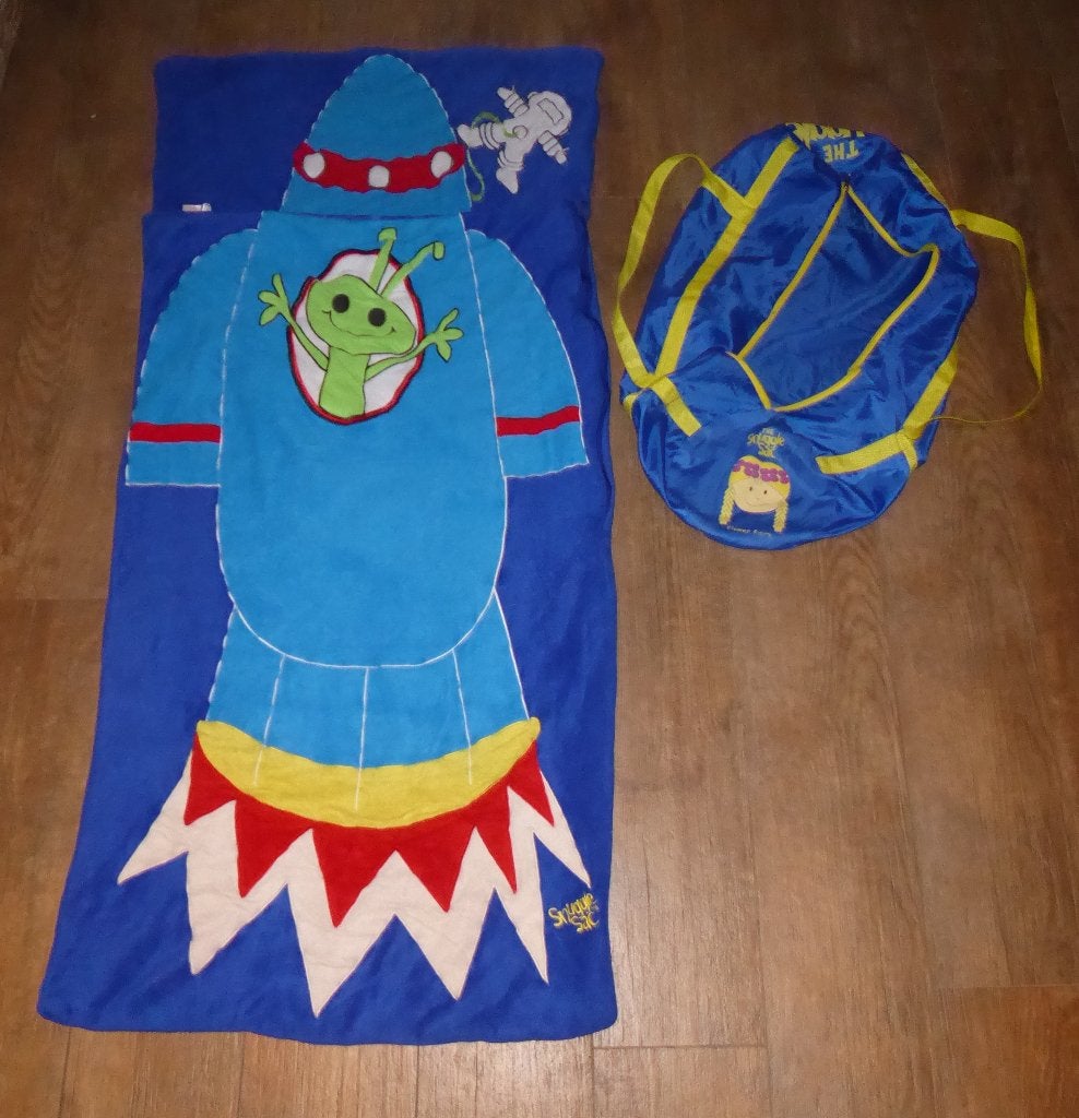 Snuggle sac: fleece kinder slaapzak Astronaut 150 cm, Ophalen of Verzenden, Gebruikt