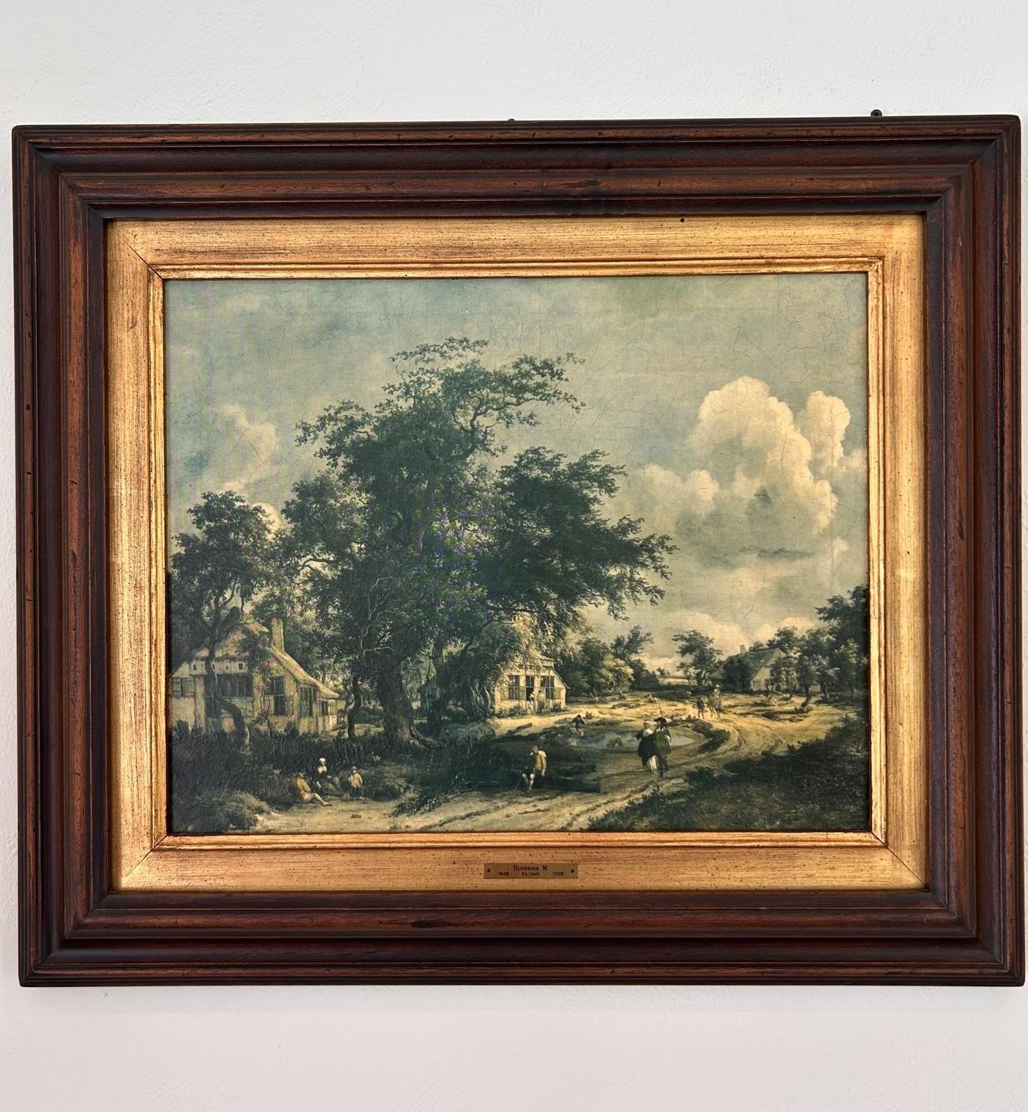 Landschapsschilderij in de stijl van Meindert Hobbema, Antiek en Kunst, Ophalen